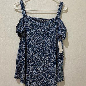 Always A-Line Cold-Shoulder Top